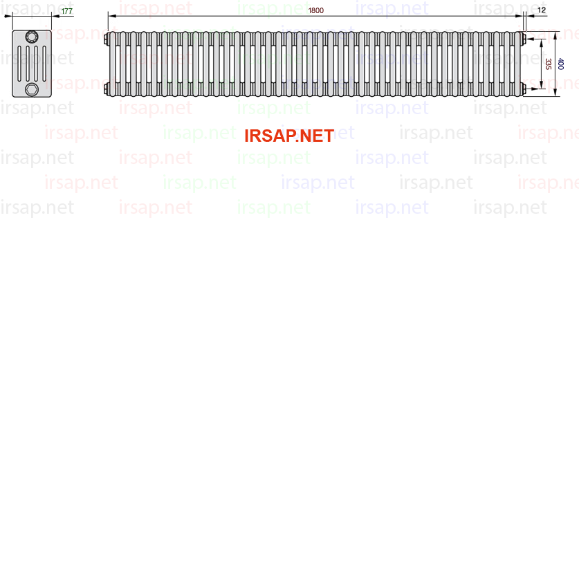 Радиатор IRSAP Tesi 50400/40 T02 CL 01